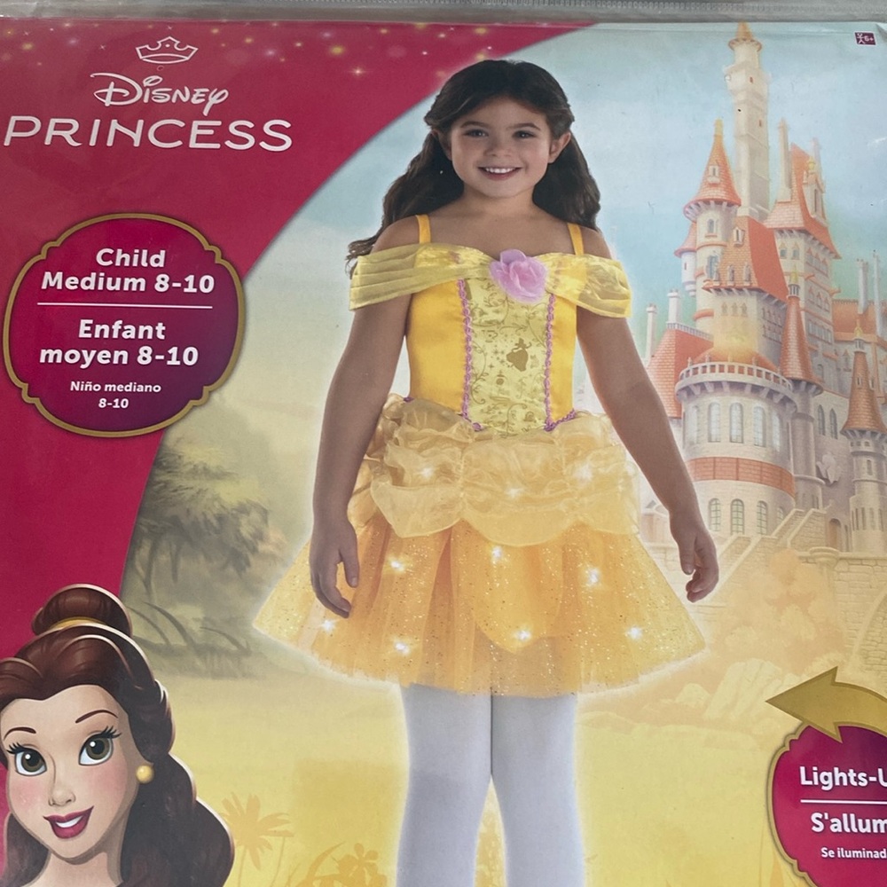 NWT Disney Princess Bell Costume Med 8-10